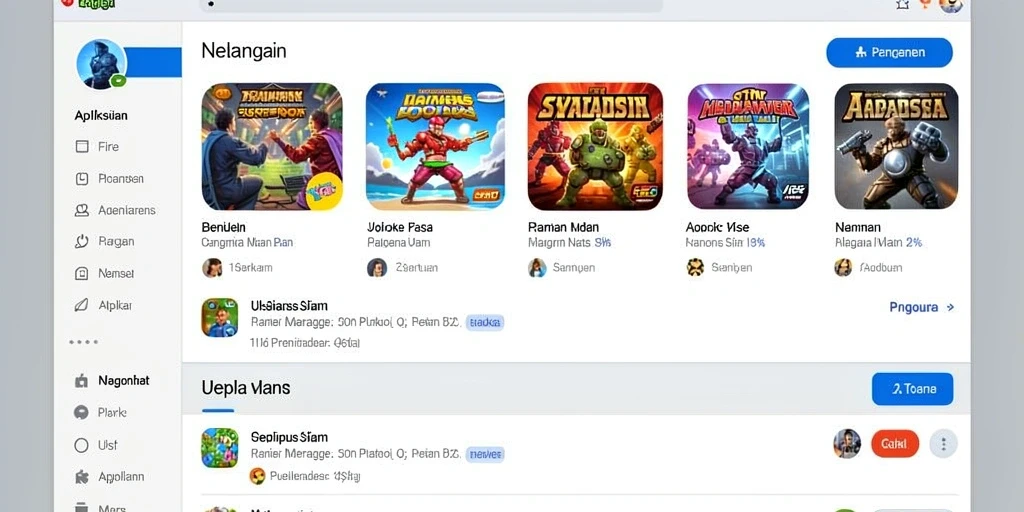 Screenshot memperlihatkan interaksi sosial antara pemain.