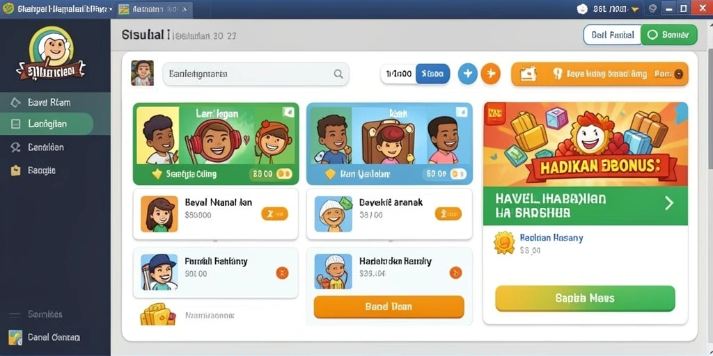 Screenshot menunjukkan sistem reward yang menggiurkan.