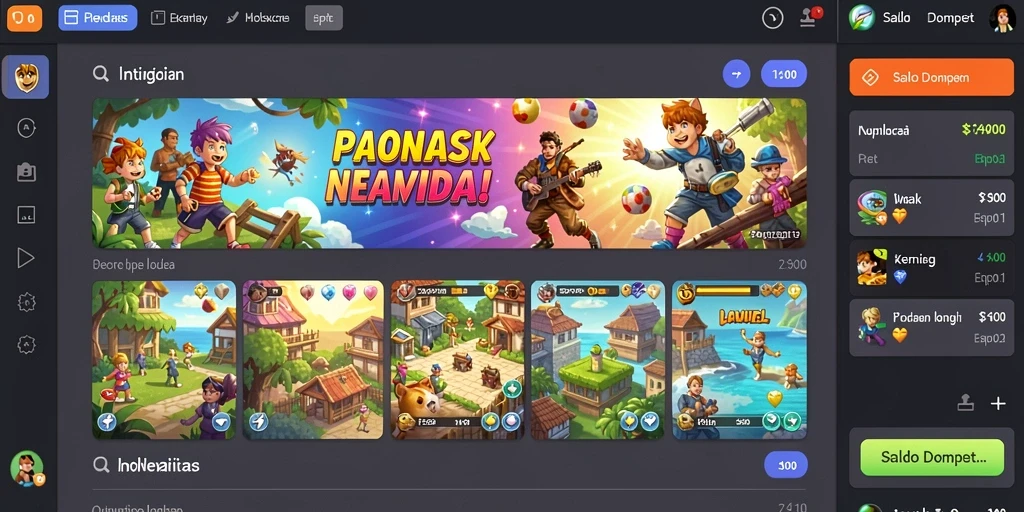 Gambar aksi dari level terbaru yang menantang.