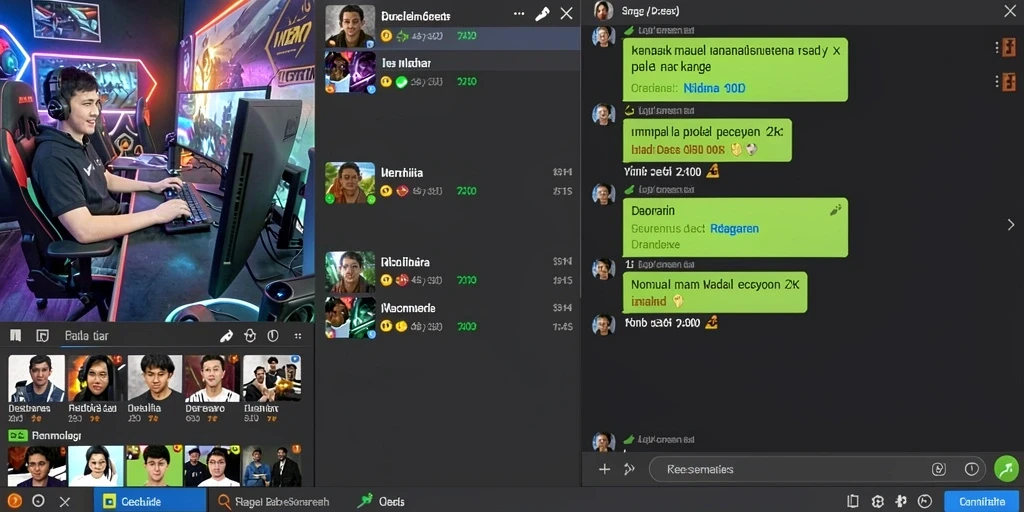 Pengguna bermain dalam mode multiplayer dengan teman.