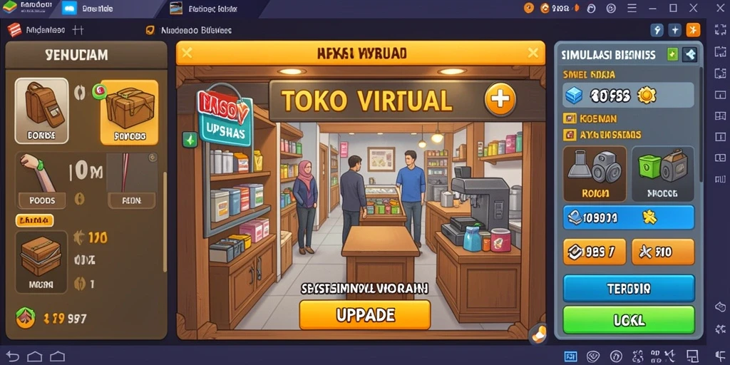 Screenshot memperlihatkan fitur turnamen mingguan yang menarik.