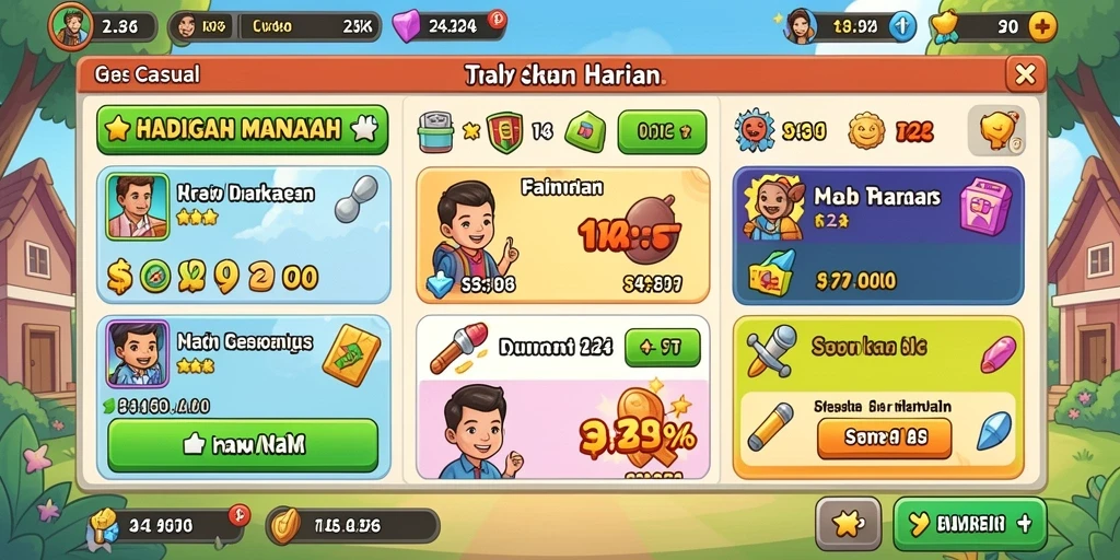 Interaksi sosial antar pemain yang menarik.